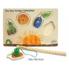 Magnetic Wooden Caterpillar Puzzle